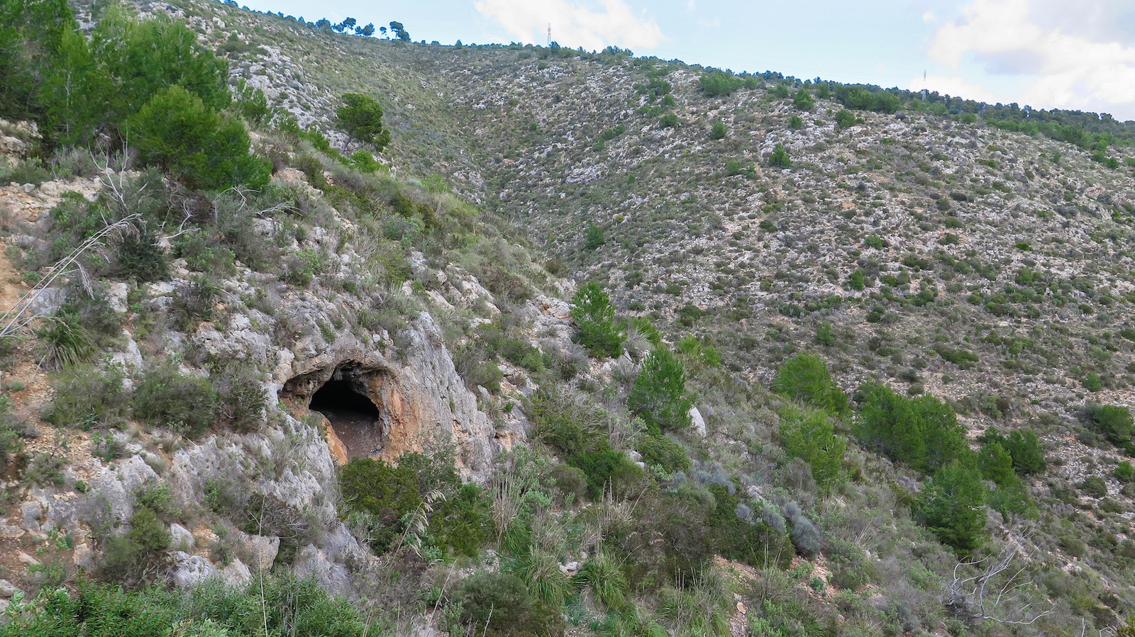 Zoom de la cueva