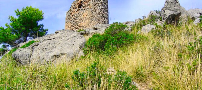 Torre de na Seca desde el Torrent de na Mora