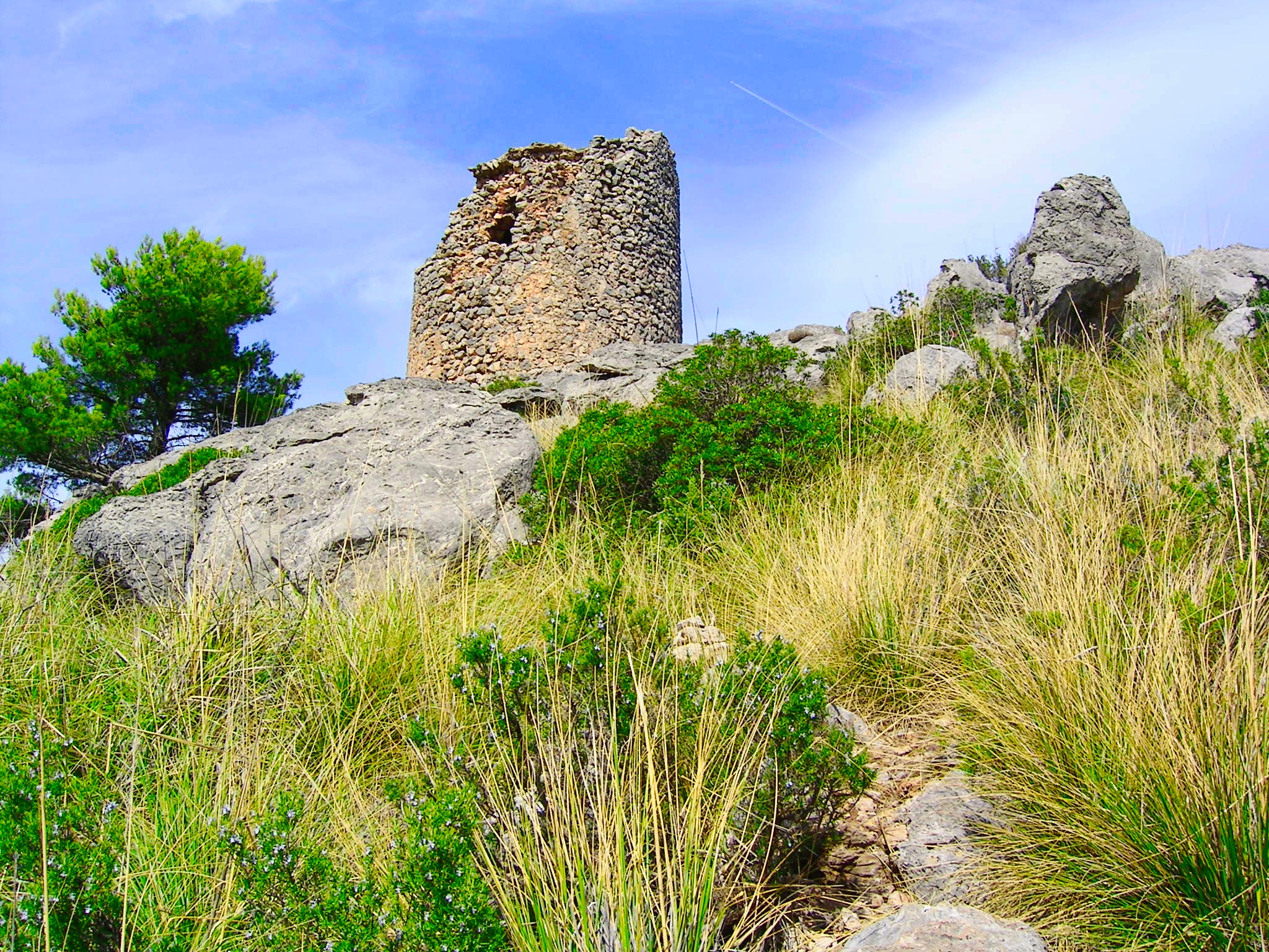 Torre de na Seca desde el Torrent de na Mora